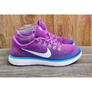 Nike Womens Free RN Distance Purple Running Shoes Sneakers Size 8